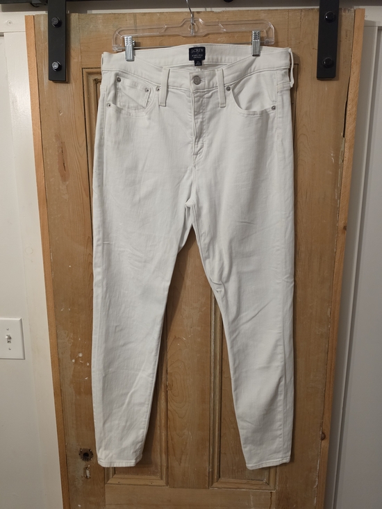 J. Crew Denim - J. Crew 9" Mid-Rise White Women's Skinny Jeans (32)